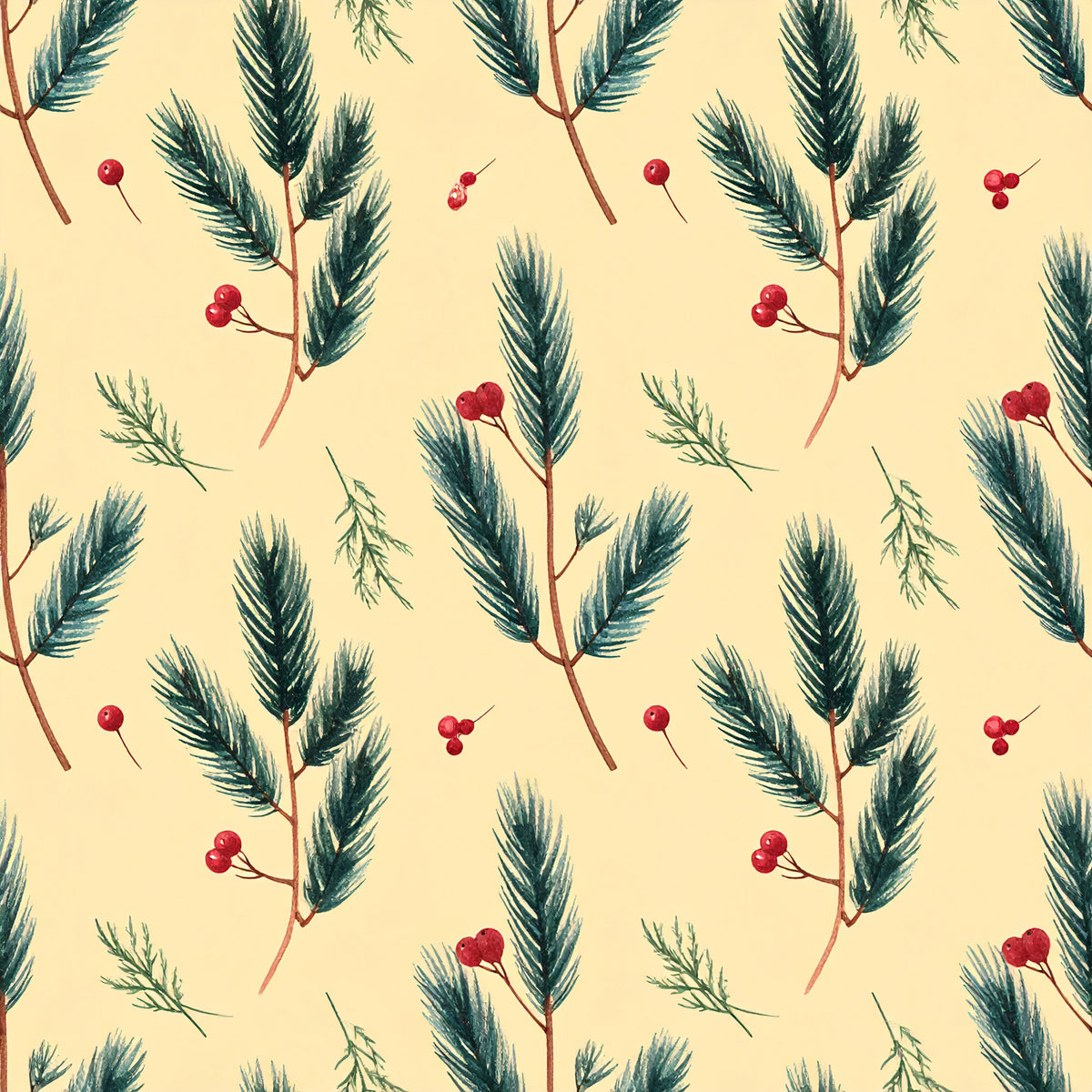 Cranberry Christmas Elegance Pattern 7 Quilting Cotton Fabric