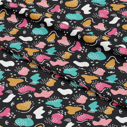 Cute Abstract Doodles Pattern 9 Quilting Cotton Fabric