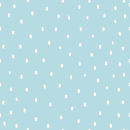 powder blue, light blue, white dots, polka dots, scattered dots, small spots, pastel colors, soft blue, dotted pattern, quilting cotton, fabric panel, gentle pattern, nursery fabric, baby fabric, cotton fabric, subtle design, repeating dots, crafting fabric, sewing material