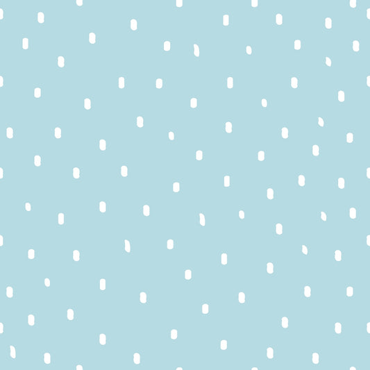 powder blue, light blue, white dots, polka dots, scattered dots, small spots, pastel colors, soft blue, dotted pattern, quilting cotton, fabric panel, gentle pattern, nursery fabric, baby fabric, cotton fabric, subtle design, repeating dots, crafting fabric, sewing material