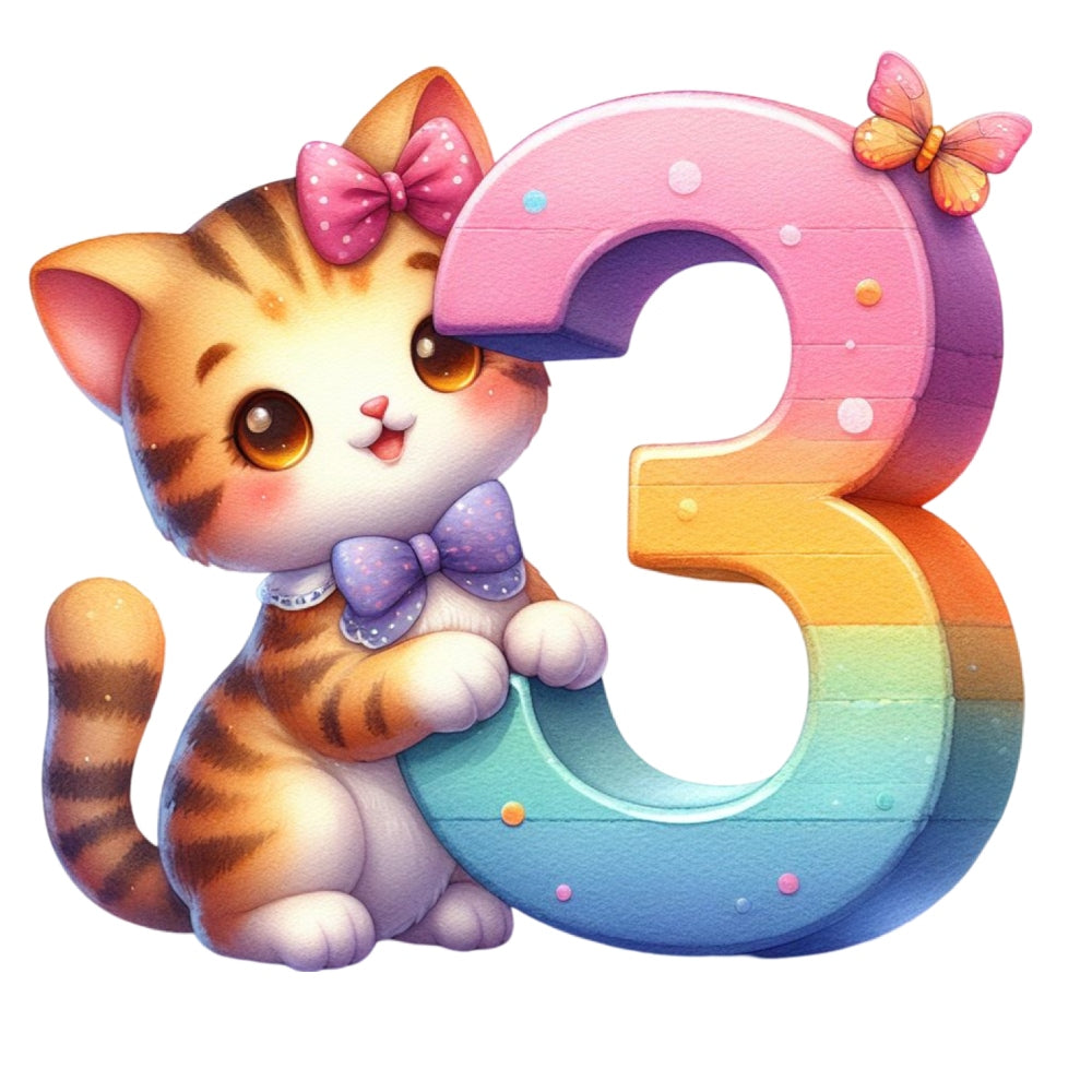 Cute Cats Number 3 Fabric Panel