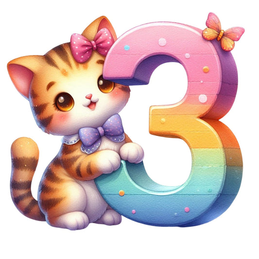 Cute Cats Number 3 Fabric Panel