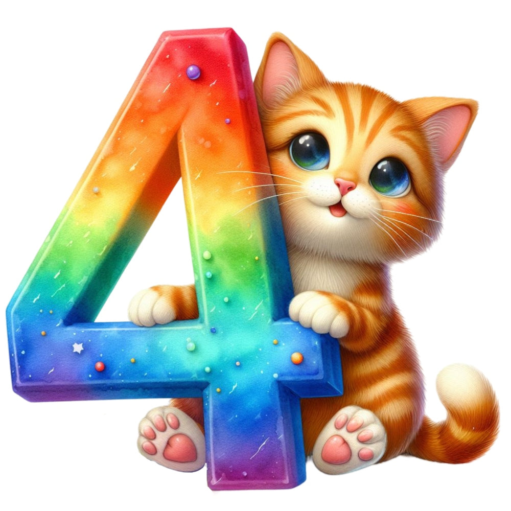 Cute Cats Number 4 Fabric Panel