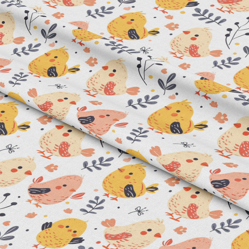 Cute Farm Babies Pattern 18 Quilting Cotton Fabric