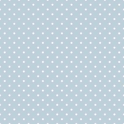 Light blue background with a pattern of evenly spaced small white polka dots.