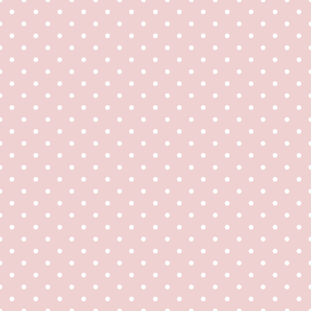 pastel pink, white polka dots, small dots, regular pattern, soft pink background, minimalist design, simple geometric, sweet aesthetic, quilting cotton, fabric panel, delicate pattern, feminine colors, nursery fabric, baby quilt, crafting material, sewing fabric, repeating motif, gentle mood, vintage inspired
