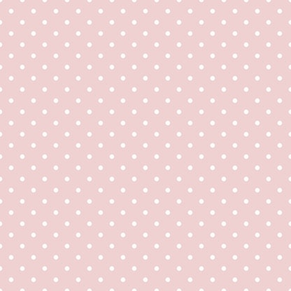 Pink background with evenly spaced small white polka dots in a grid pattern.