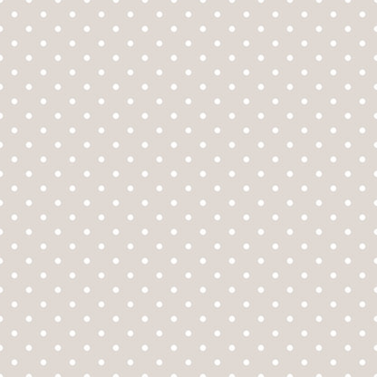 Beige background with a pattern of small white polka dots evenly spaced.