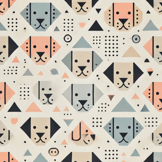 Cute Dog Pattern 15 Quilting Cotton Fabric