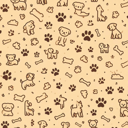 Cute Dog Pattern 16 Quilting Cotton Fabric