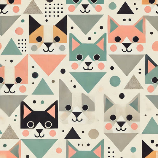 Cute Dog Pattern 31 Quilting Cotton Fabric