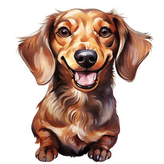 Dachshund Dog Fabric Panel