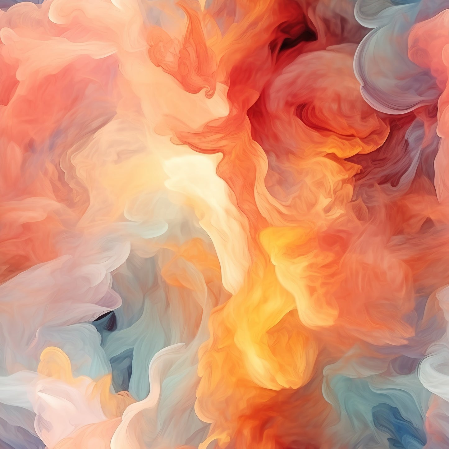 Dark Rainbow Smoke Pattern 7 Quilting Cotton Fabric