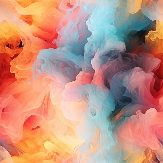 Dark Rainbow Smoke Pattern 9 Quilting Cotton Fabric