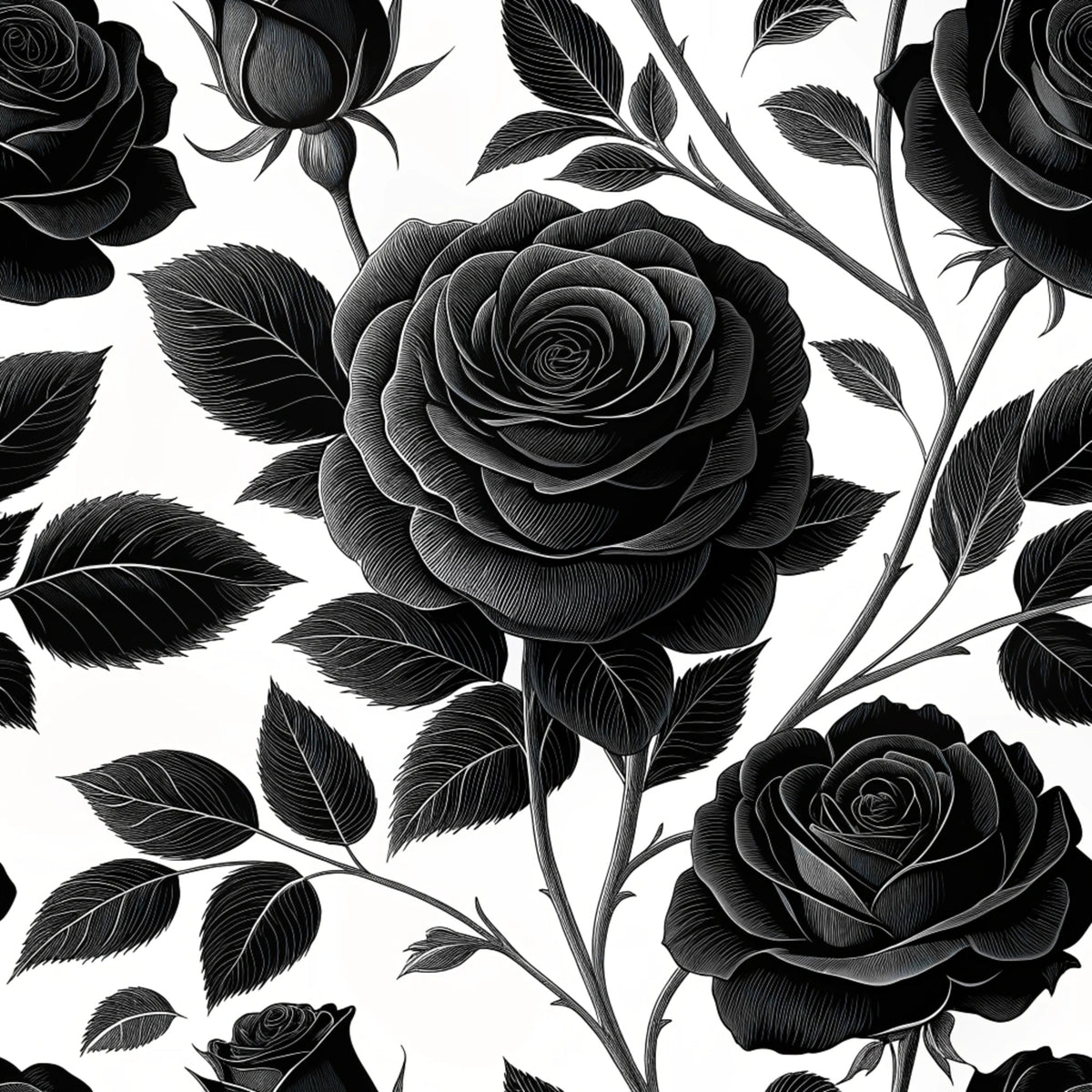 Dark Romance Glam Pattern 10 Quilting Cotton Fabric