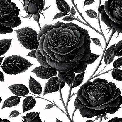 Dark Romance Glam Pattern 10 Quilting Cotton Fabric