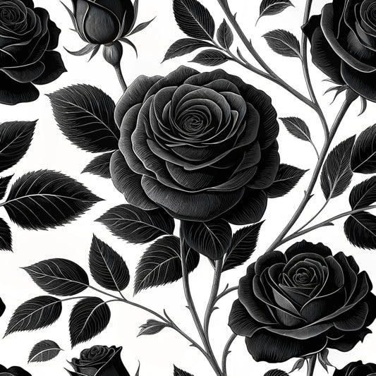Dark Romance Glam Pattern 10 Quilting Cotton Fabric
