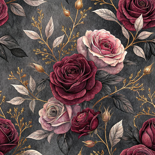 Dark Romance Glam Pattern 11 Quilting Cotton Fabric