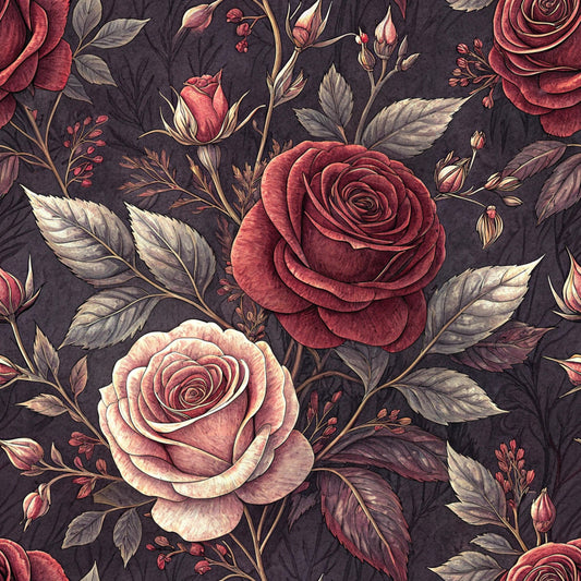 Dark Romance Glam Pattern 12 Quilting Cotton Fabric