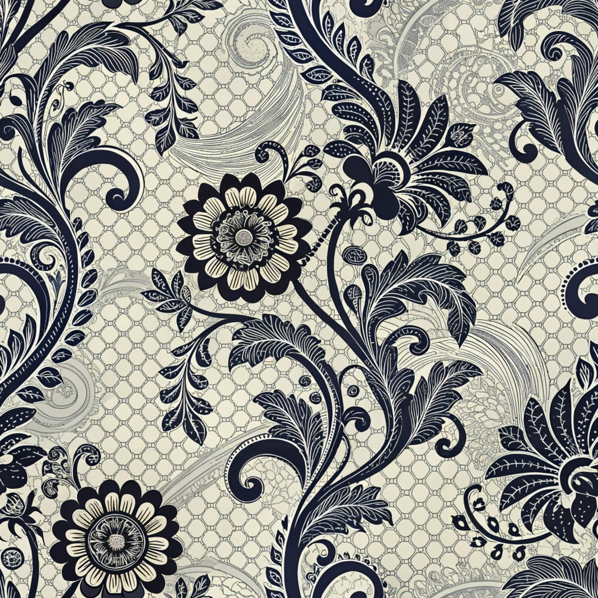 Dark Romance Glam Pattern 14 Quilting Cotton Fabric