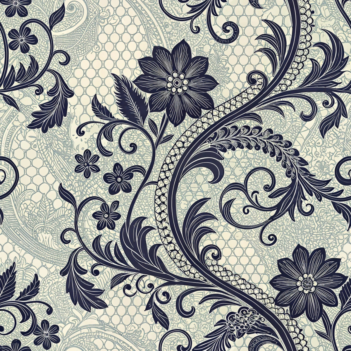 Dark Romance Glam Pattern 15 Quilting Cotton Fabric