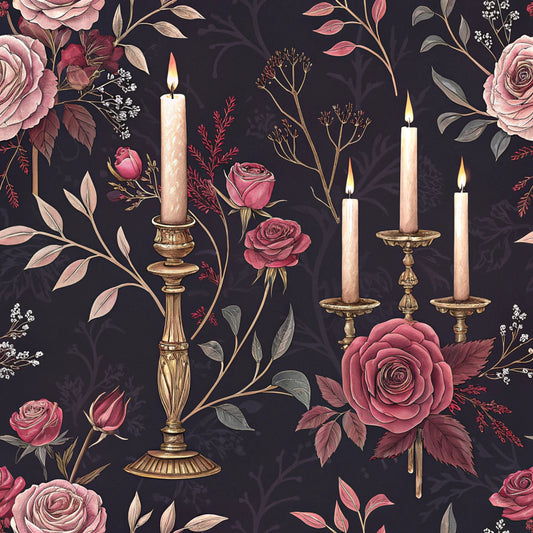 Dark Romance Glam Pattern 16 Quilting Cotton Fabric