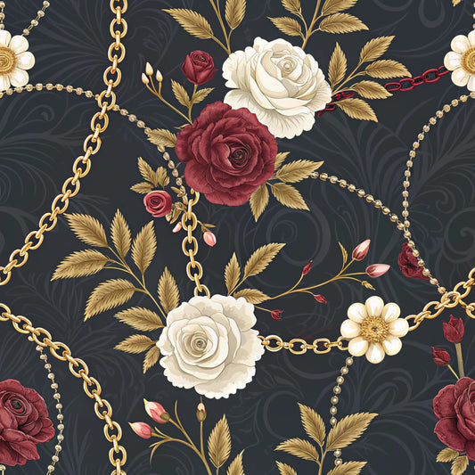 Dark Romance Glam Pattern 19 Quilting Cotton Fabric