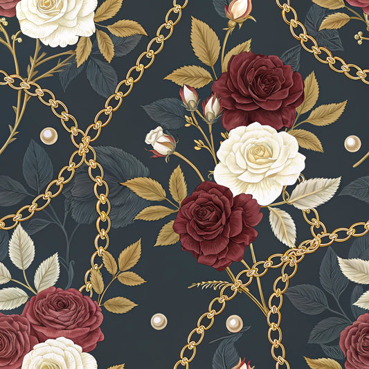 Dark Romance Glam Pattern 2 Quilting Cotton Fabric