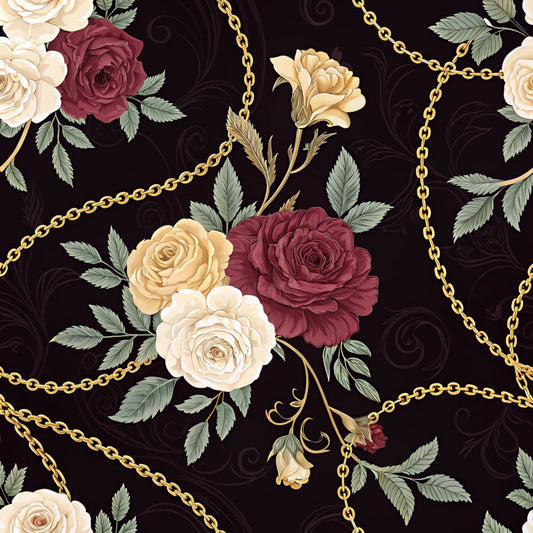 Dark Romance Glam Pattern 20 Quilting Cotton Fabric