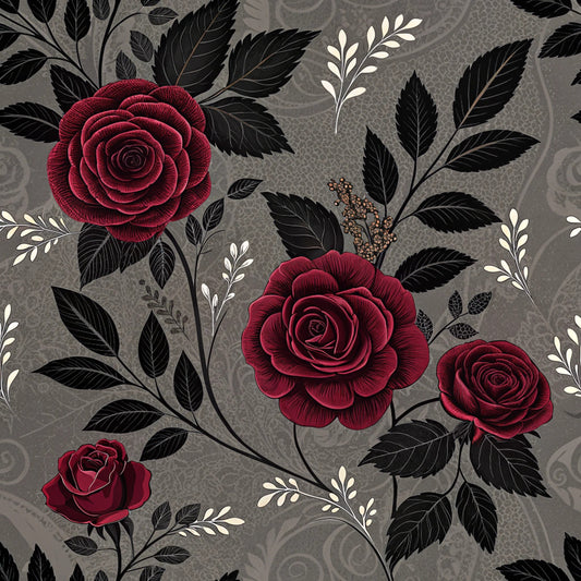 Dark Romance Glam Pattern 22 Quilting Cotton Fabric