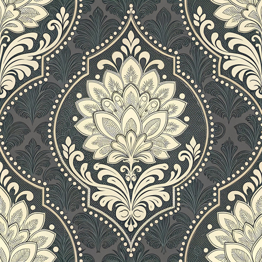 Dark Romance Glam Pattern 25 Quilting Cotton Fabric