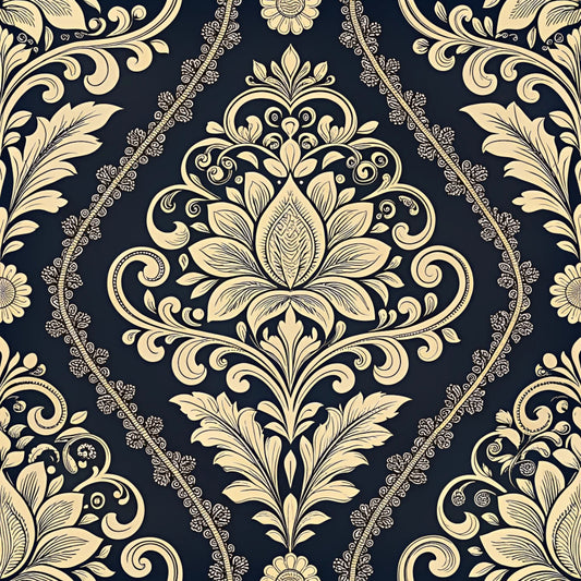 Dark Romance Glam Pattern 27 Quilting Cotton Fabric