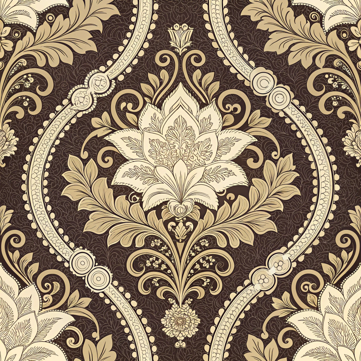 Dark Romance Glam Pattern 28 Quilting Cotton Fabric