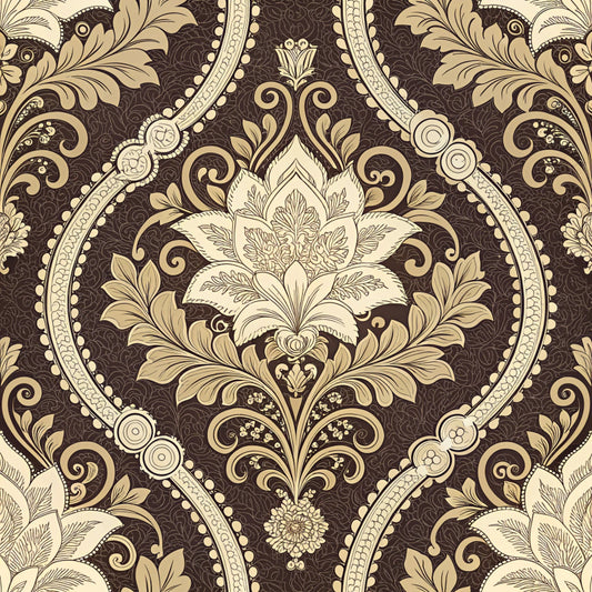 Dark Romance Glam Pattern 28 Quilting Cotton Fabric