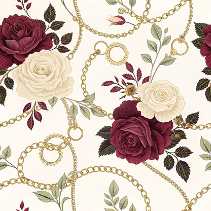 Dark Romance Glam Pattern 3 Quilting Cotton Fabric