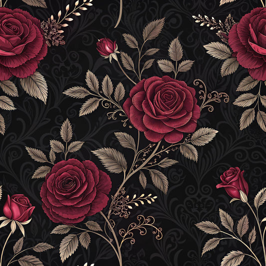 Dark Romance Glam Pattern 5 Quilting Cotton Fabric