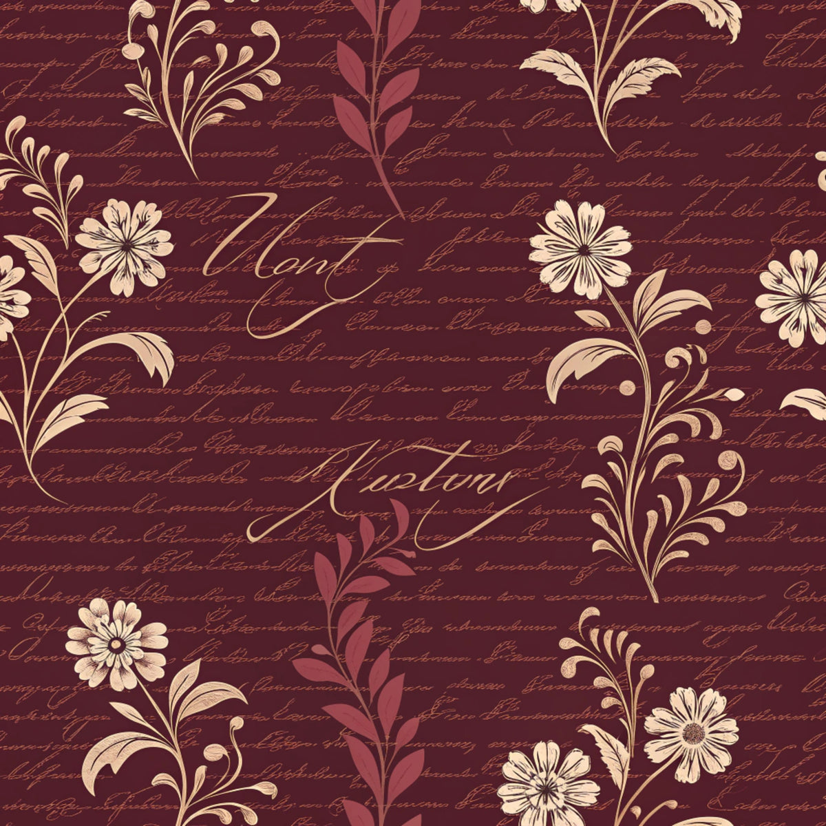 Dark Romance Glam Pattern 6 Quilting Cotton Fabric