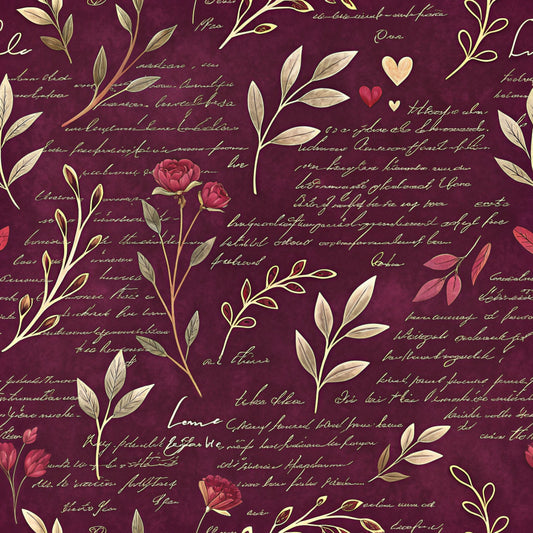 Dark Romance Glam Pattern 7 Quilting Cotton Fabric