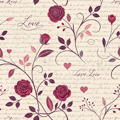 Dark Romance Glam Pattern 8 Quilting Cotton Fabric