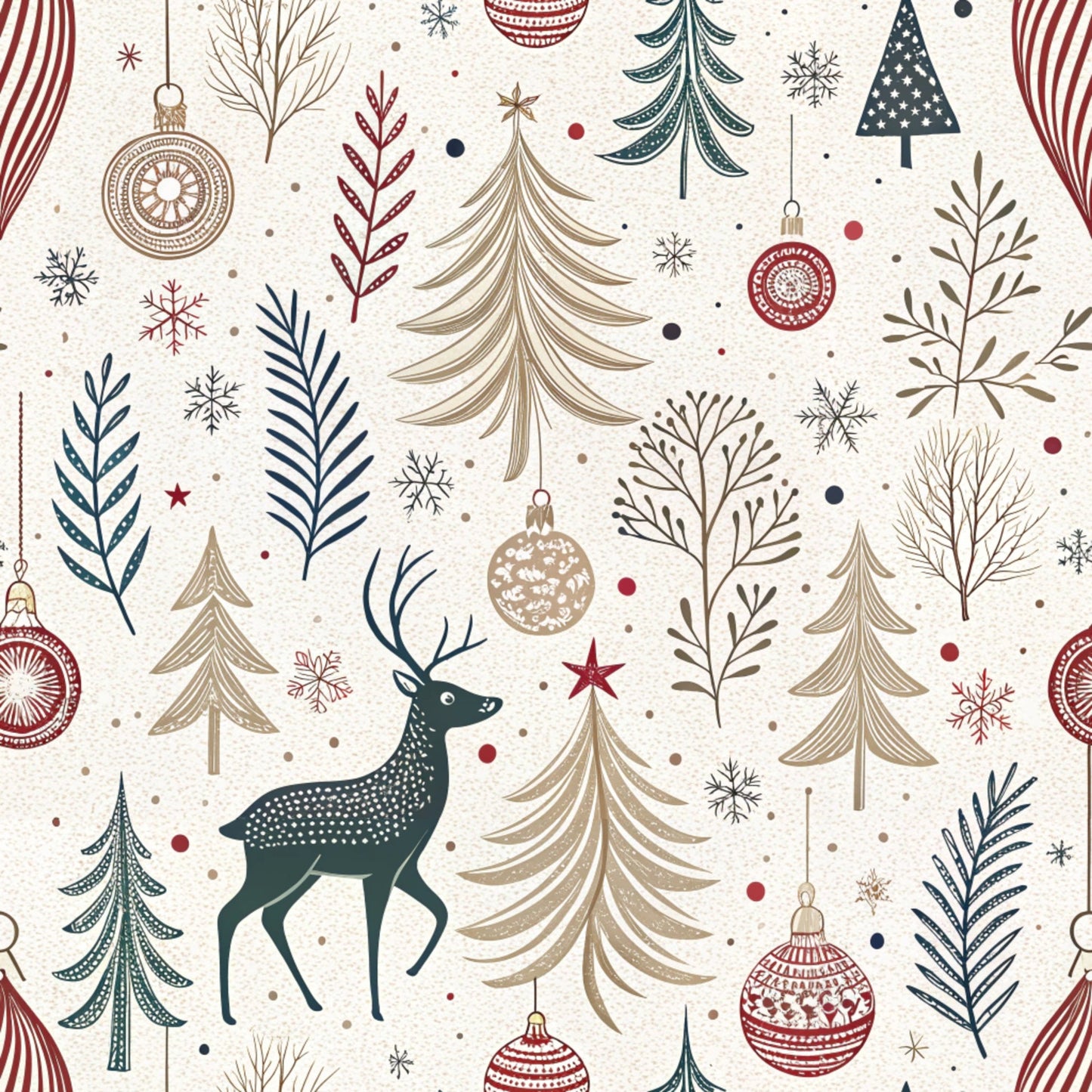 Dear Santa Pattern 11 Quilting Cotton Fabric