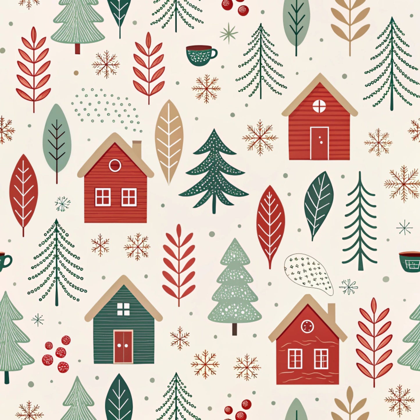 Dear Santa Pattern 15 Quilting Cotton Fabric
