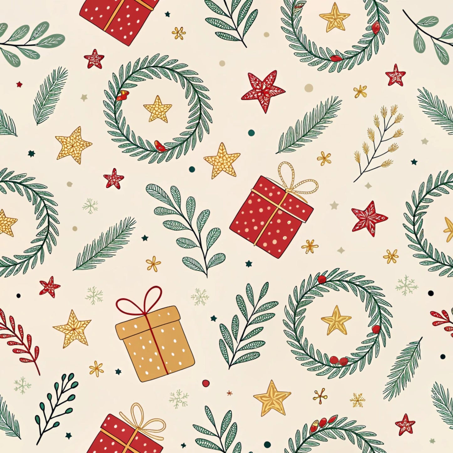 Dear Santa Pattern 23 Quilting Cotton Fabric