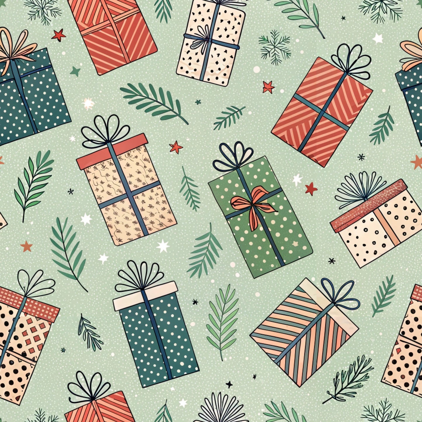 Dear Santa Pattern 5 Quilting Cotton Fabric