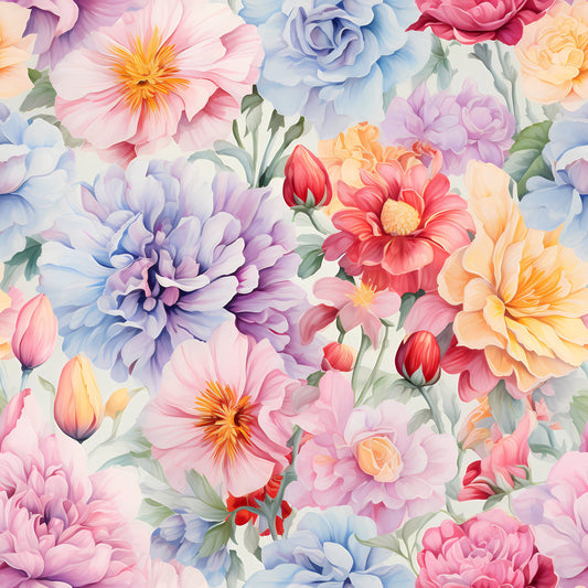 Delicate Petals Pattern 6 Quilting Cotton Fabric