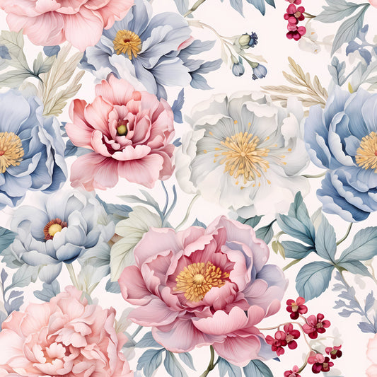 Delicate Petals Pattern 8 Quilting Cotton Fabric