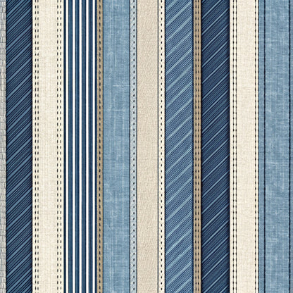 Denium Patchwork Pattern 2 Quilting Cotton Fabric