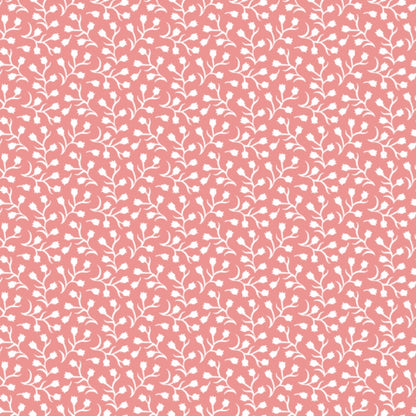 Ditsy Flowers on Peach Puff Quilting Cotton Fabric