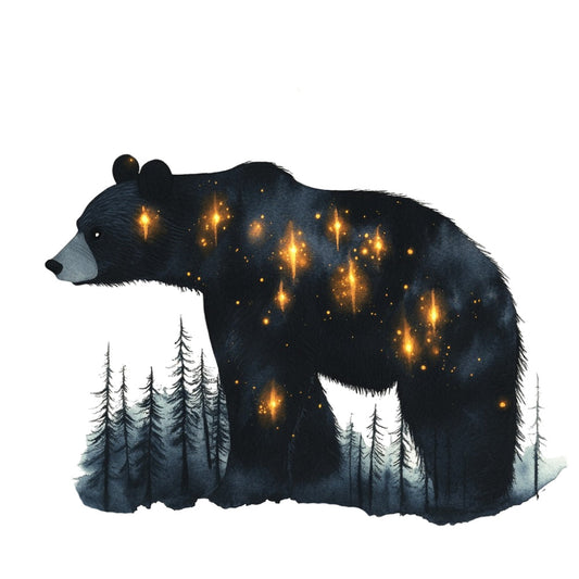 Double Exposure Woodland Animals Fabric Panel 16