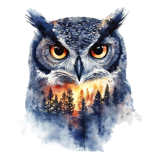 Double Exposure Woodland Animals Fabric Panel 18
