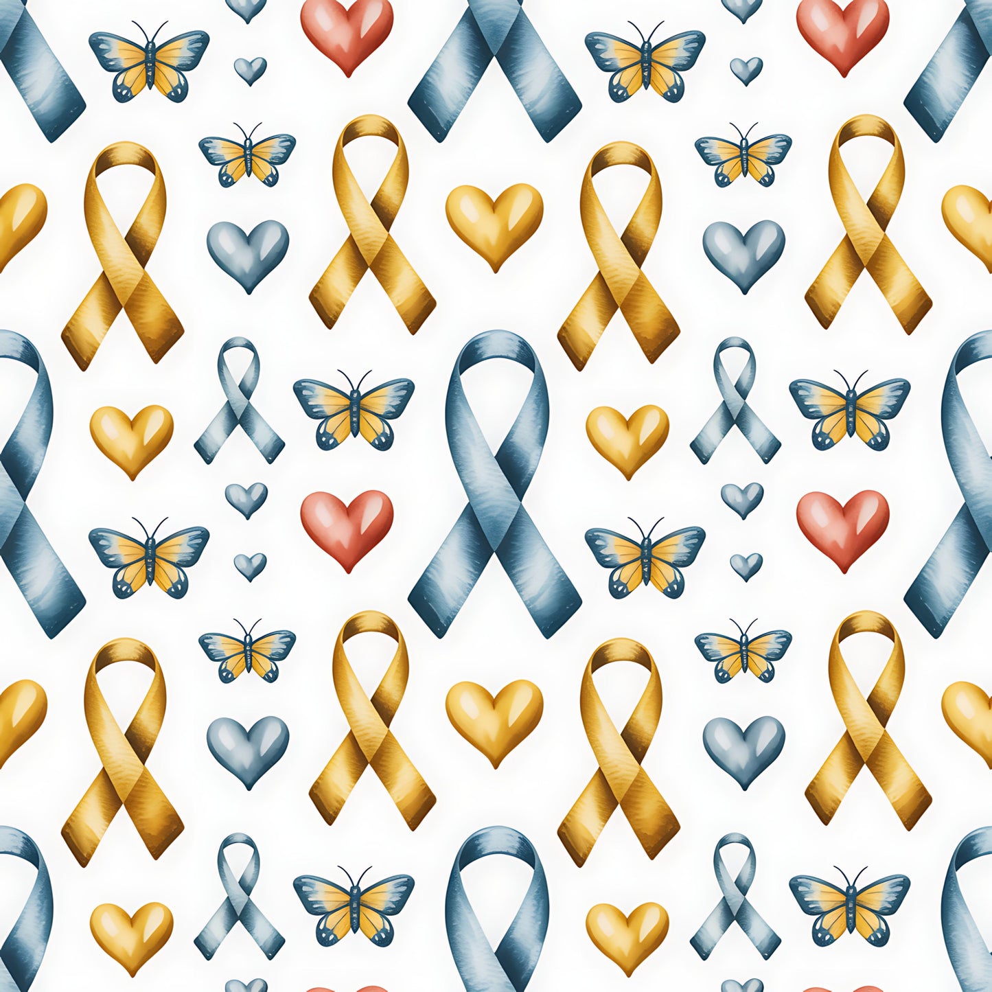 Down Syndrome Awareness Pattern 14 Quilting Cotton Fabric